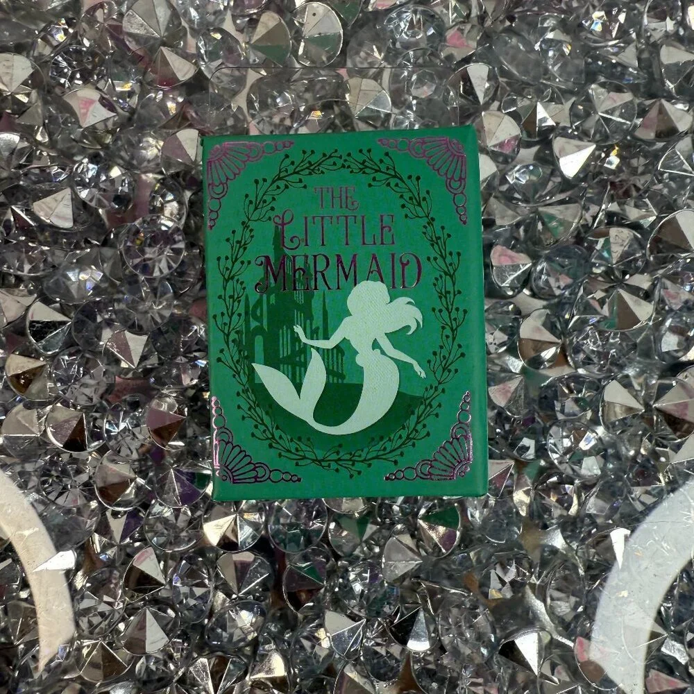 disney princess little mermaid purple green miniature book collectables mini